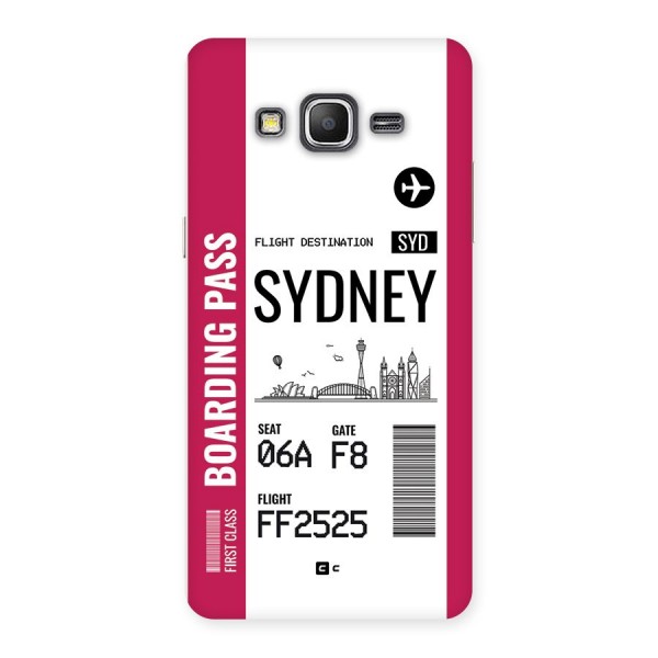 Sydney Boarding Pass Back Case for Galaxy Grand Prime