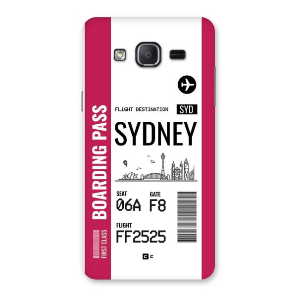 Sydney Boarding Pass Back Case for Galaxy On7 2015