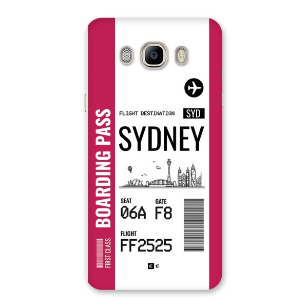 Sydney Boarding Pass Back Case for Galaxy On8