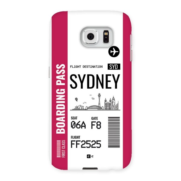 Sydney Boarding Pass Back Case for Galaxy S6