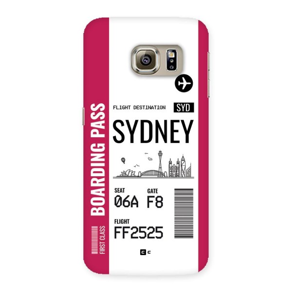 Sydney Boarding Pass Back Case for Galaxy S6 edge