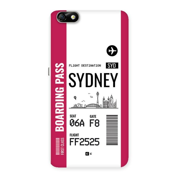 Sydney Boarding Pass Back Case for Honor 4X