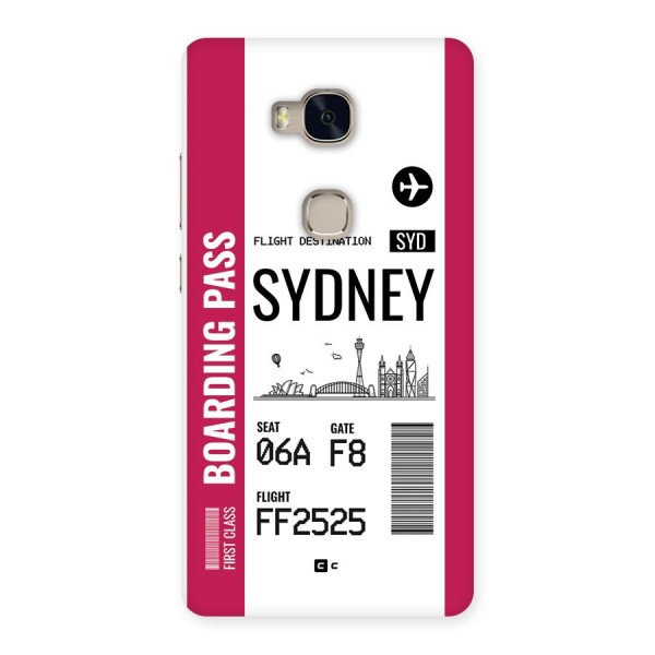 Sydney Boarding Pass Back Case for Honor 5X