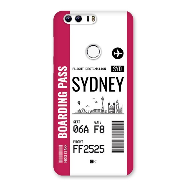 Sydney Boarding Pass Back Case for Honor 8