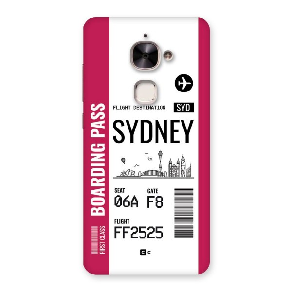 Sydney Boarding Pass Back Case for Le 2