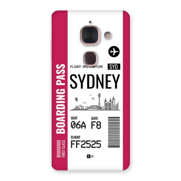 Sydney Boarding Pass Back Case for Le Max 2