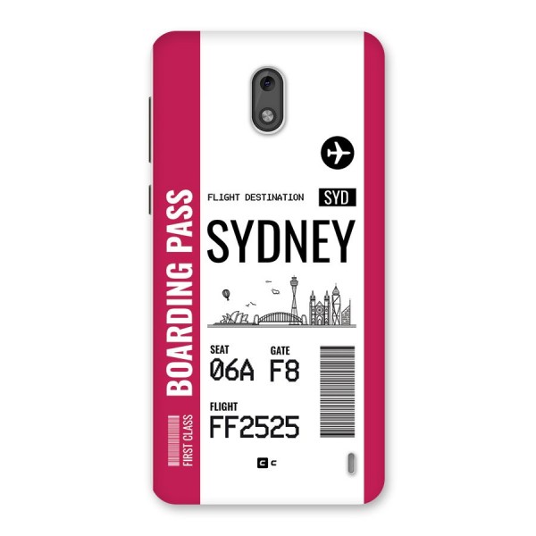 Sydney Boarding Pass Back Case for Nokia 2
