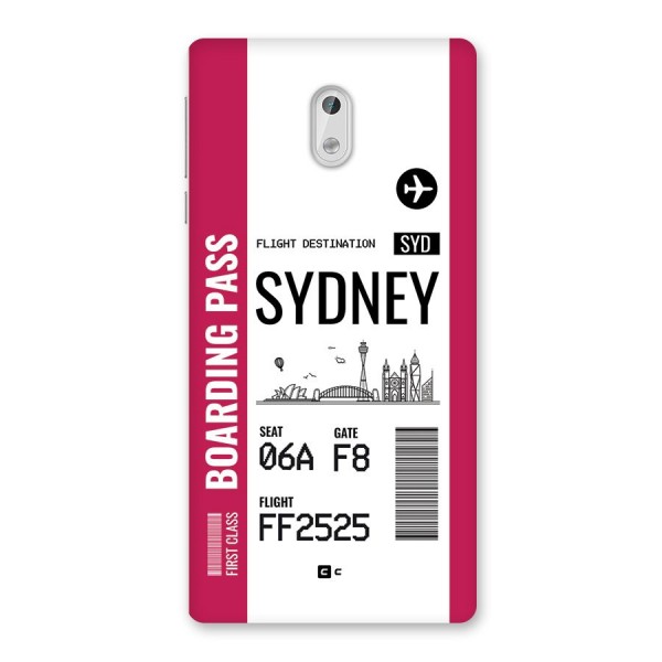 Sydney Boarding Pass Back Case for Nokia 3