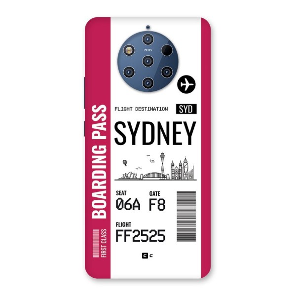 Sydney Boarding Pass Back Case for Nokia 9 PureView