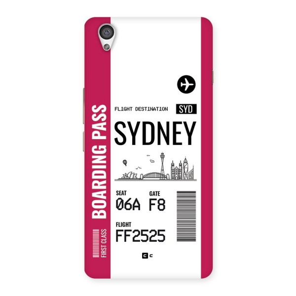 Sydney Boarding Pass Back Case for OnePlus X