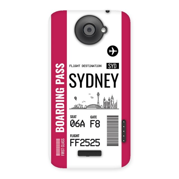 Sydney Boarding Pass Back Case for One X