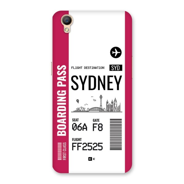 Sydney Boarding Pass Back Case for Oppo A37
