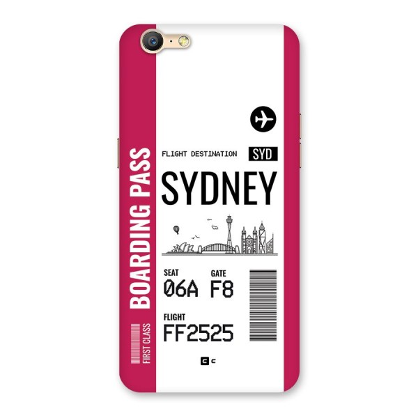 Sydney Boarding Pass Back Case for Oppo A39