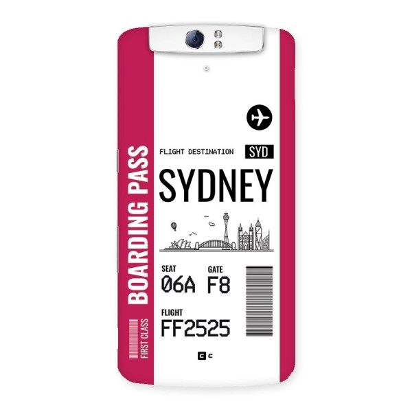 Sydney Boarding Pass Back Case for Oppo N1