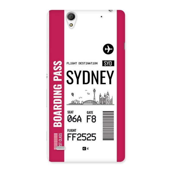 Sydney Boarding Pass Back Case for Xperia C4