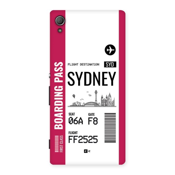 Sydney Boarding Pass Back Case for Xperia Z4