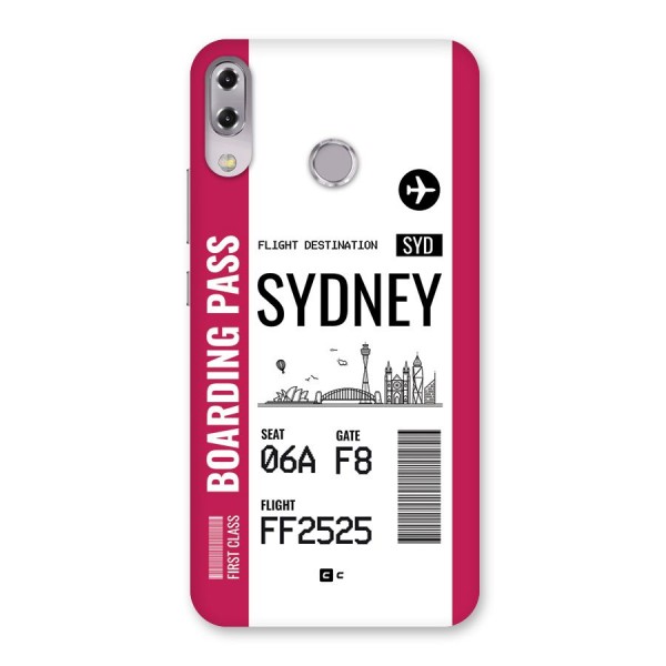 Sydney Boarding Pass Back Case for Zenfone 5Z