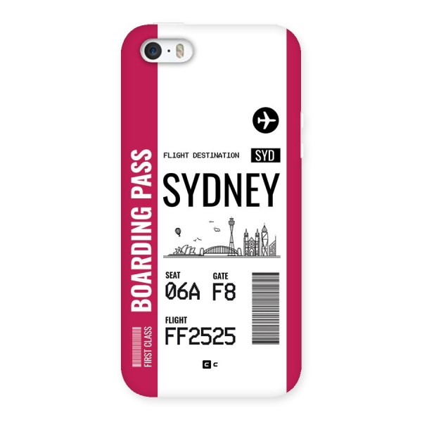 Sydney Boarding Pass Back Case for iPhone 5 5s