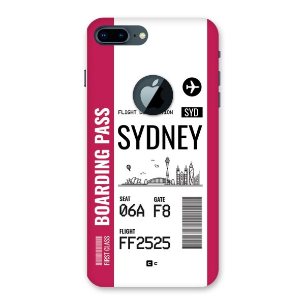 Sydney Boarding Pass Back Case for iPhone 7 Plus Logo Cut