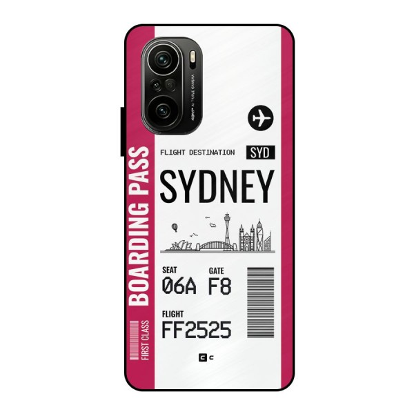 Sydney Boarding Pass Metal Back Case for Mi 11X Pro