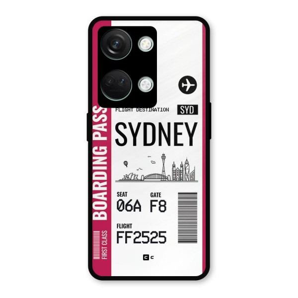 Sydney Boarding Pass Metal Back Case for OnePlus Nord 3