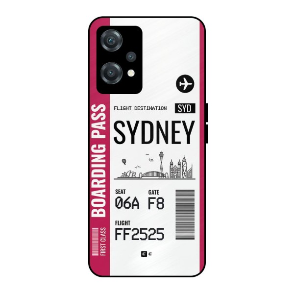 Sydney Boarding Pass Metal Back Case for OnePlus Nord CE 2 Lite 5G