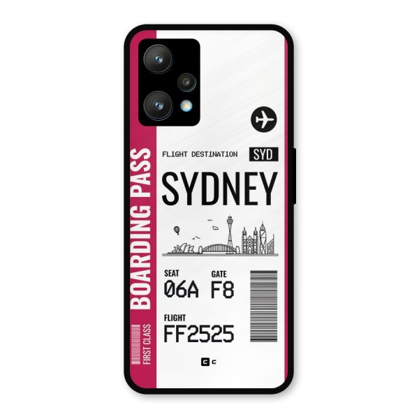 Sydney Boarding Pass Metal Back Case for Realme 9 Pro Plus 5G