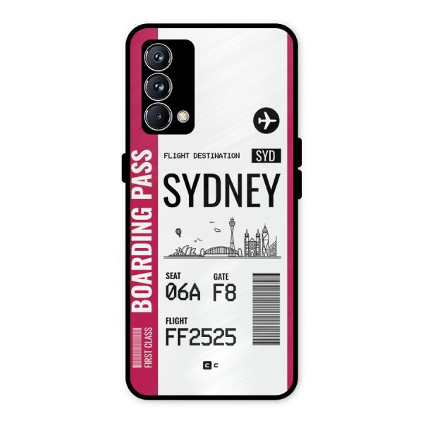 Sydney Boarding Pass Metal Back Case for Realme GT Master Edition