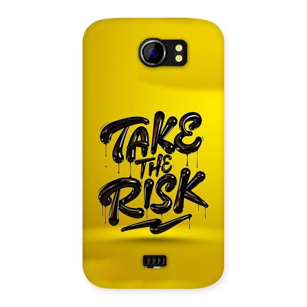 Take The Risk Back Case for Canvas 2 A110