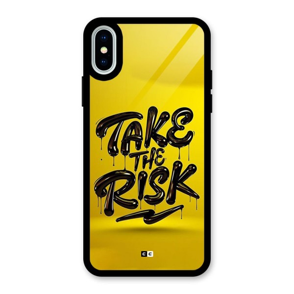 Take The Risk Glass Back Case for iPhone X