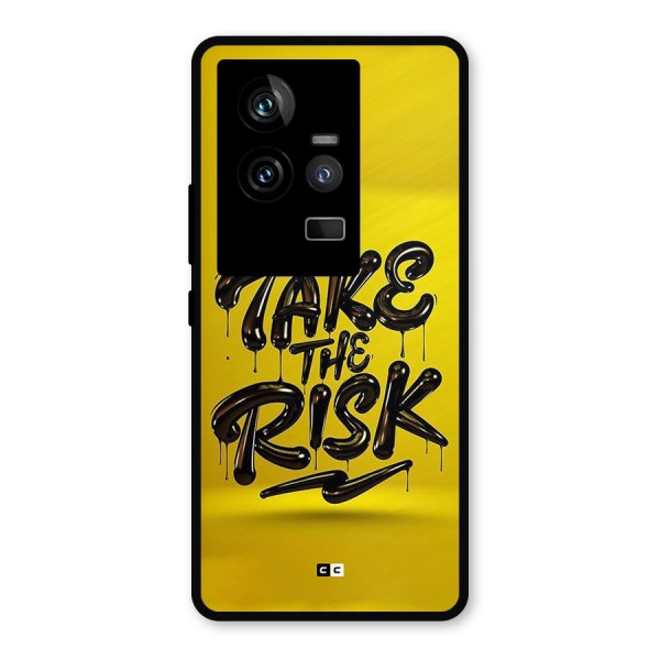 Take The Risk Metal Back Case for iQOO 11 5G