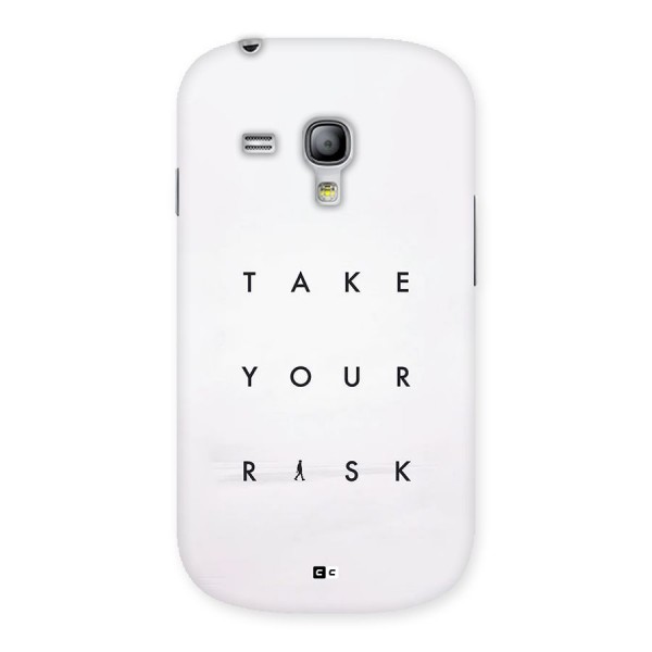 Take Your Risk Back Case for Galaxy S3 Mini