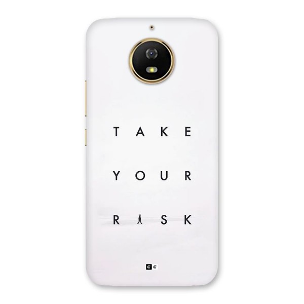 Take Your Risk Back Case for Moto G5s