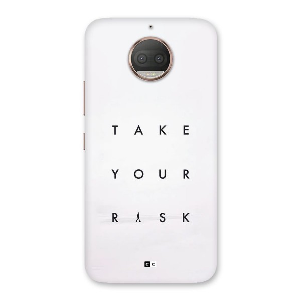 Take Your Risk Back Case for Moto G5s Plus