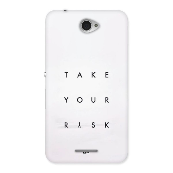 Take Your Risk Back Case for Xperia E4
