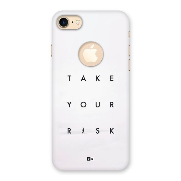 Take Your Risk Back Case for iPhone 7 Logo Cut