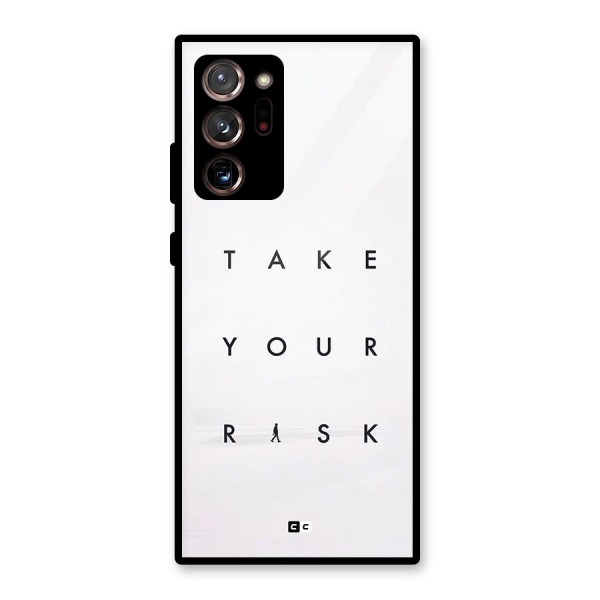 Take Your Risk Glass Back Case for Galaxy Note 20 Ultra 5G