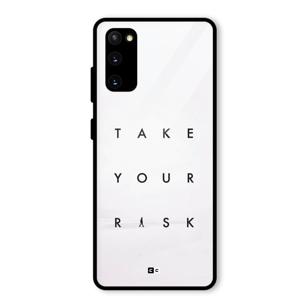 Take Your Risk Glass Back Case for Galaxy S20 FE 5G