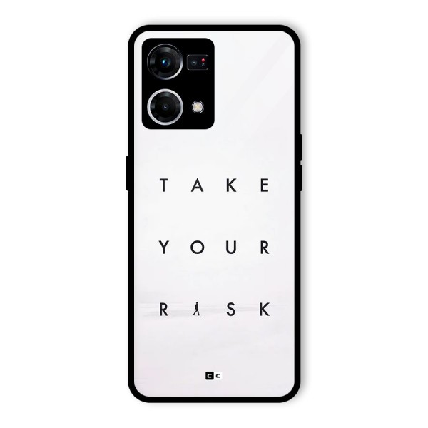 Take Your Risk Glass Back Case for Oppo F21s Pro 4G