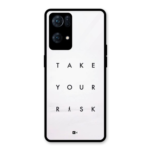 Take Your Risk Glass Back Case for Oppo Reno7 Pro 5G