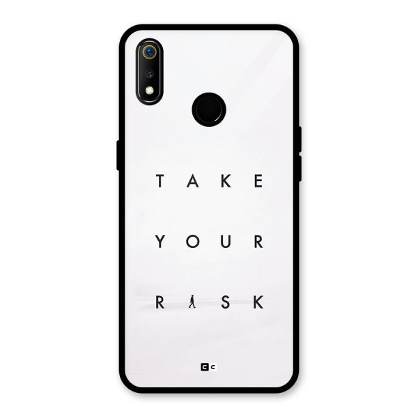 Take Your Risk Glass Back Case for Realme 3