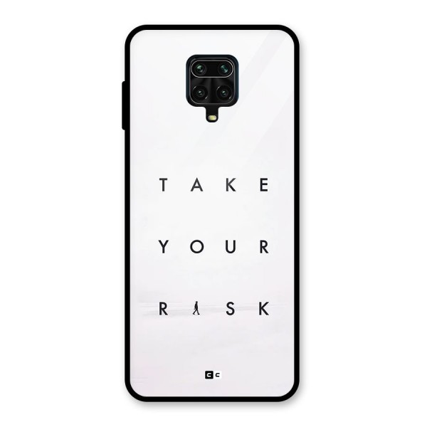 Take Your Risk Glass Back Case for Redmi Note 9 Pro Max