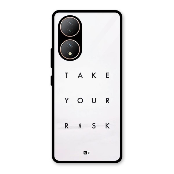 Take Your Risk Glass Back Case for Vivo Y100A