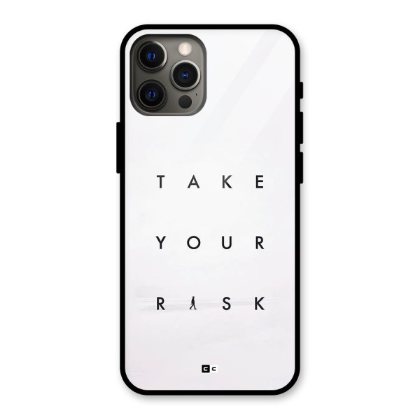 Take Your Risk Glass Back Case for iPhone 12 Pro Max