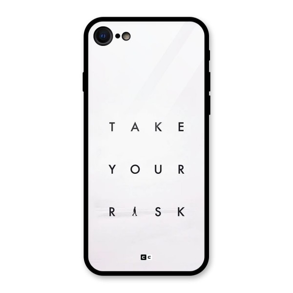 Take Your Risk Glass Back Case for iPhone SE 2022