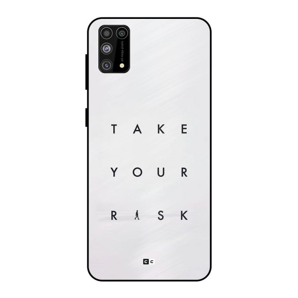 Take Your Risk Metal Back Case for Galaxy F41