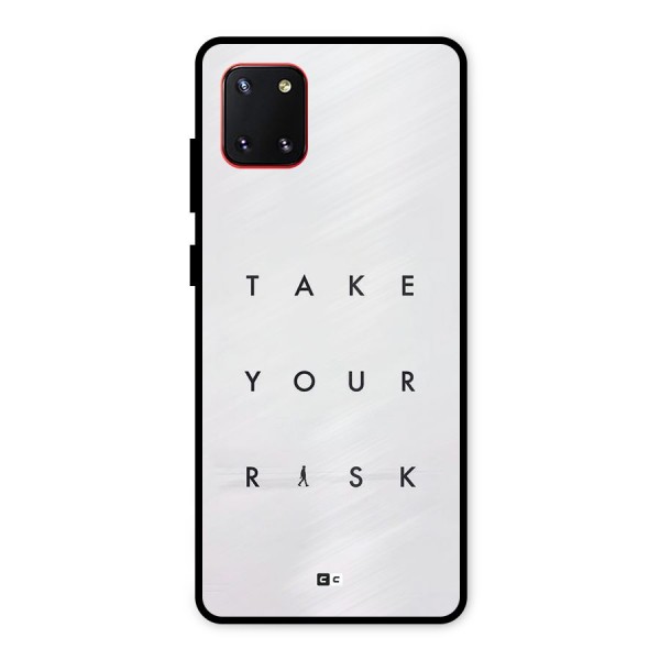 Take Your Risk Metal Back Case for Galaxy Note 10 Lite