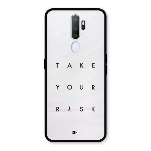 Take Your Risk Metal Back Case for Oppo A9 (2020)