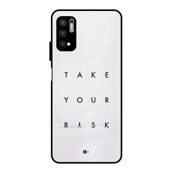 Take Your Risk Metal Back Case for Poco M3 Pro 5G