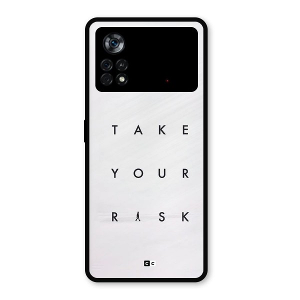Take Your Risk Metal Back Case for Poco X4 Pro 5G